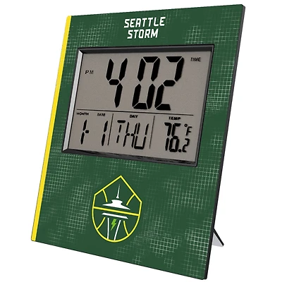Keyscaper Seattle Storm Cross Hatch Digital Desk Clock