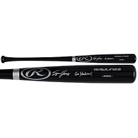 Spencer Jones New York Yankees Autographed Black Rawlings Pro Bat with "Go Yankees!" Inscription