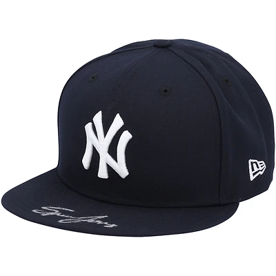 Spencer Jones New York Yankees Autographed Navy 59FIFTY Cap
