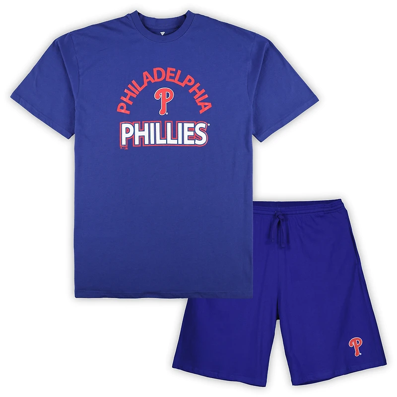Men's Profile Philadelphia Phillies Big & Tall T-Shirt & Shorts Combo Set