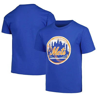 Youth Soft as a Grape Royal New York Mets Cooperstown Collection T-Shirt