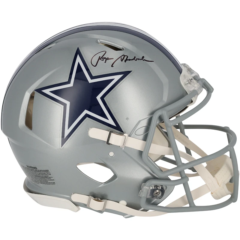 Roger Staubach Dallas Cowboys Autographed Riddell Speed Authentic Helmet
