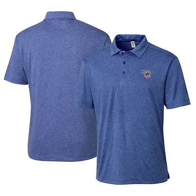 Men's Cutter & Buck  Heather Royal Iowa Cubs  Clique Charge Active Polo