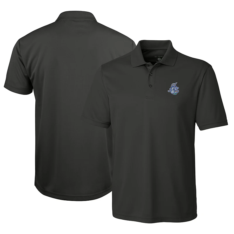 Men's Cutter & Buck Gray Hartford Yard Goats Clique Ice Pique Tech Polo