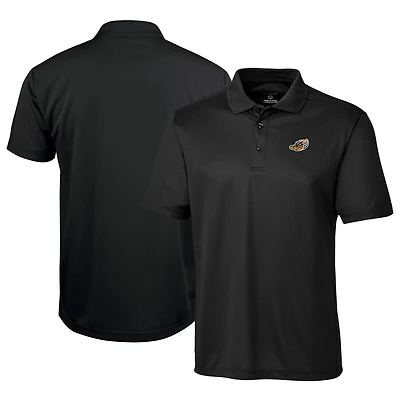 Men's Cutter & Buck  Black Akron RubberDucks  Clique Ice Pique Tech Polo