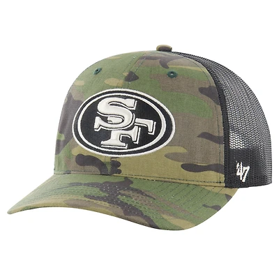 Men's '47 Camo San Francisco 49ers Trucker Adjustable Hat