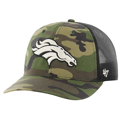 Men's '47 Camo Denver Broncos Trucker Adjustable Hat