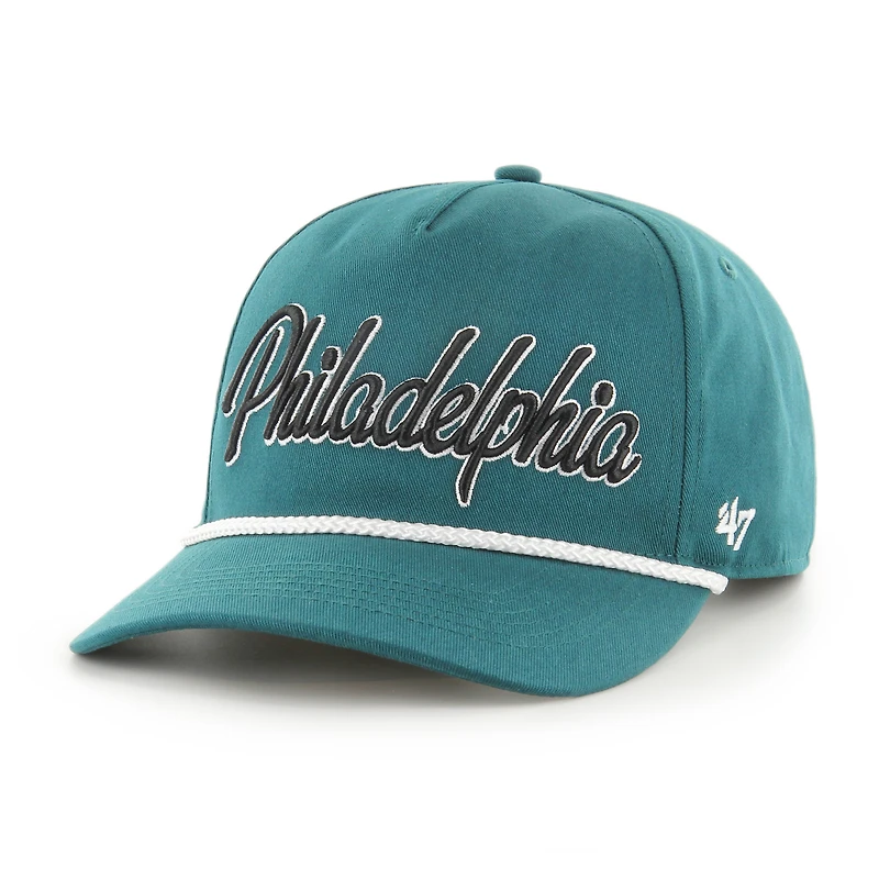 Men's '47 Midnight Green Philadelphia Eagles Overhand Hitch Adjustable Hat
