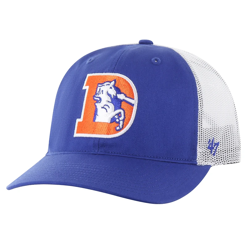 Men's '47 Royal/White Denver Broncos Team Unstructured Trucker Adjustable Hat
