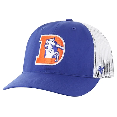 Men's '47 Royal/White Denver Broncos Team Unstructured Trucker Adjustable Hat