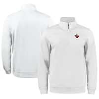 Unisex Cutter & Buck White Fort Wayne TinCaps Clique Lift Eco Performance Half-Zip Pullover Top