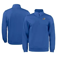 Unisex Cutter & Buck Royal Akron RubberDucks Clique Lift Eco Performance Half-Zip Pullover Top