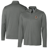 Men's Cutter & Buck  Steel Durham Bulls  Clique Spin Eco Performance Half-Zip Pullover
