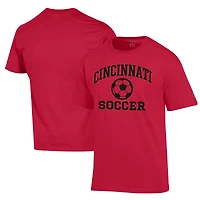 Men's Champion Red Cincinnati Bearcats Soccer Icon T-Shirt