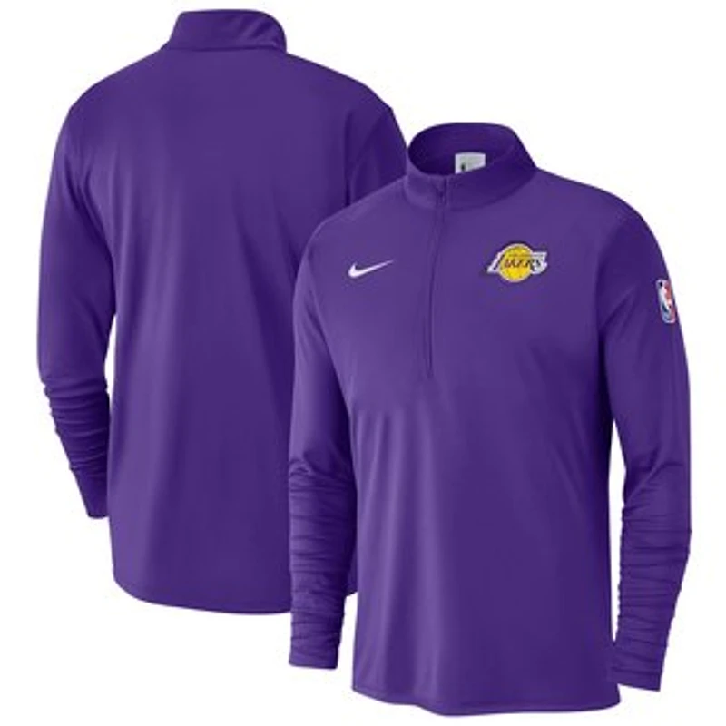 Men's Nike Purple Los Angeles Lakers 2024/25 Courtside Performance Half-Zip Top