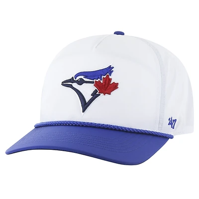 Men's '47 White Toronto Blue Jays Mulligan Breakfast Ball Hitch Adjustable Hat