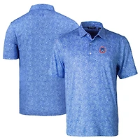 Men's Cutter & Buck Blue South Bend Cubs DryTec Pike Constellation Print Stretch Polo