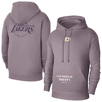 Men's Jordan Brand Purple Los Angeles Lakers Courtside Statement Edition Pullover Hoodie