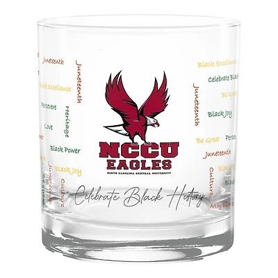 North Carolina Central Eagles 14oz. Black History Month Rocks Glass