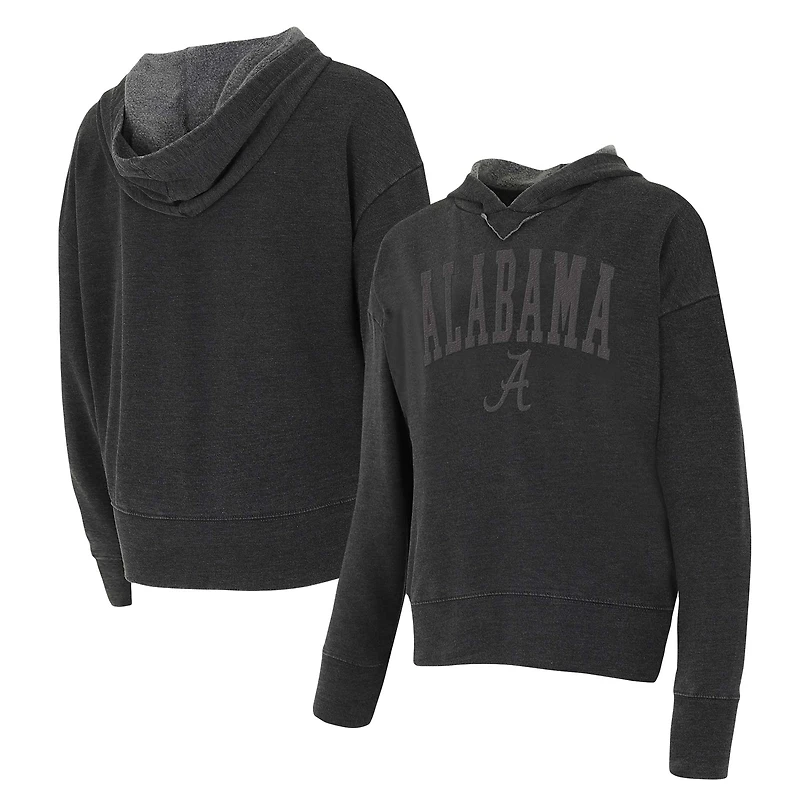 Women's Concepts Sport Charcoal Alabama Crimson Tide Volley Long Sleeve Hoodie Top