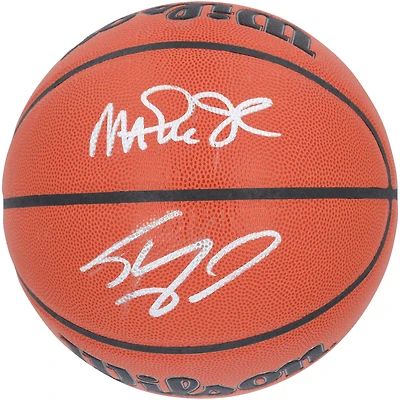 Magic Johnson & Shaquille O'Neal Los Angeles Lakers Autographed Wilson Authentic Series Indoor/Outdoor Basketball