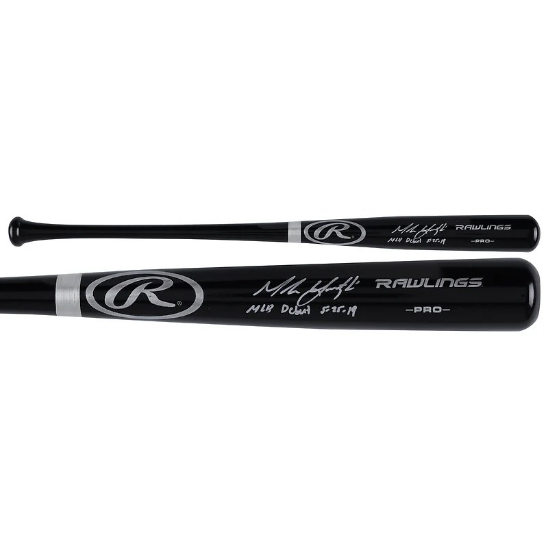 Mike Yastrzemski San Francisco Giants Autographed Rawlings Pro Bat with "MLB Debut 5/29/19" Inscription