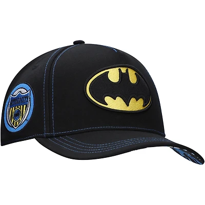 Men's Black Batman A-Frame Adjustable Hat