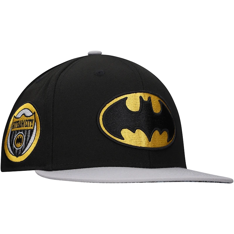 Unisex Black Batman Comic Undervisor Snapback Hat