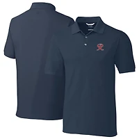 Men's Cutter & Buck Navy Tacoma Rainiers Big & Tall DryTec Advantage Tri-Blend Pique Polo