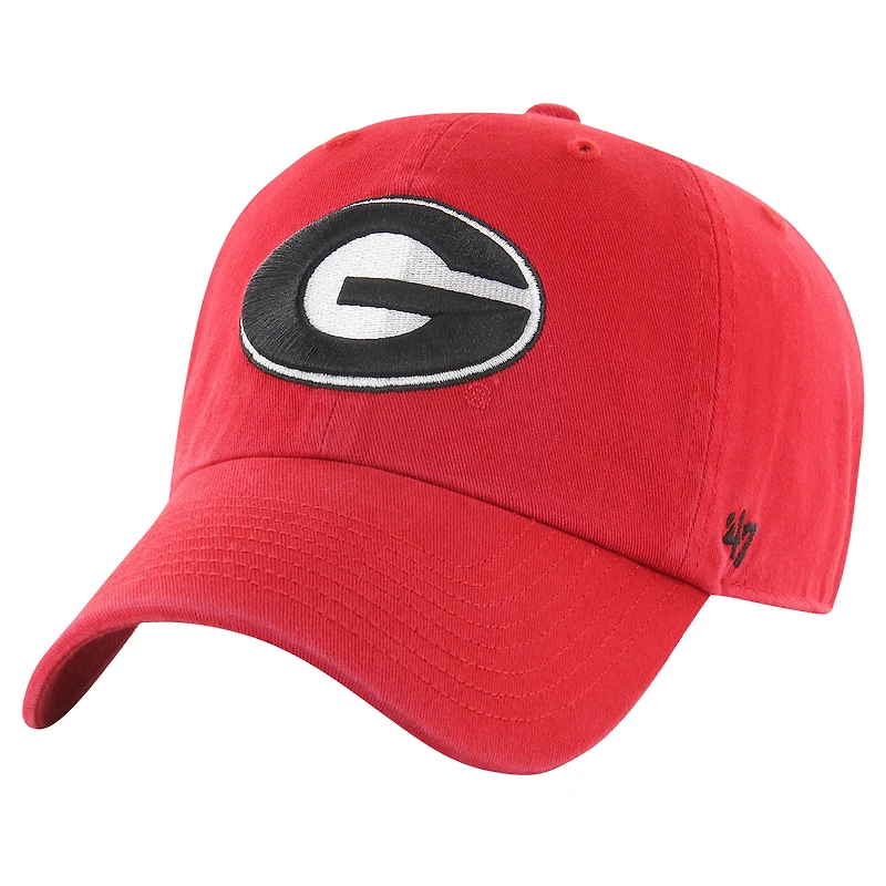 Youth '47 Red Georgia Bulldogs Clean Up Adjustable Hat