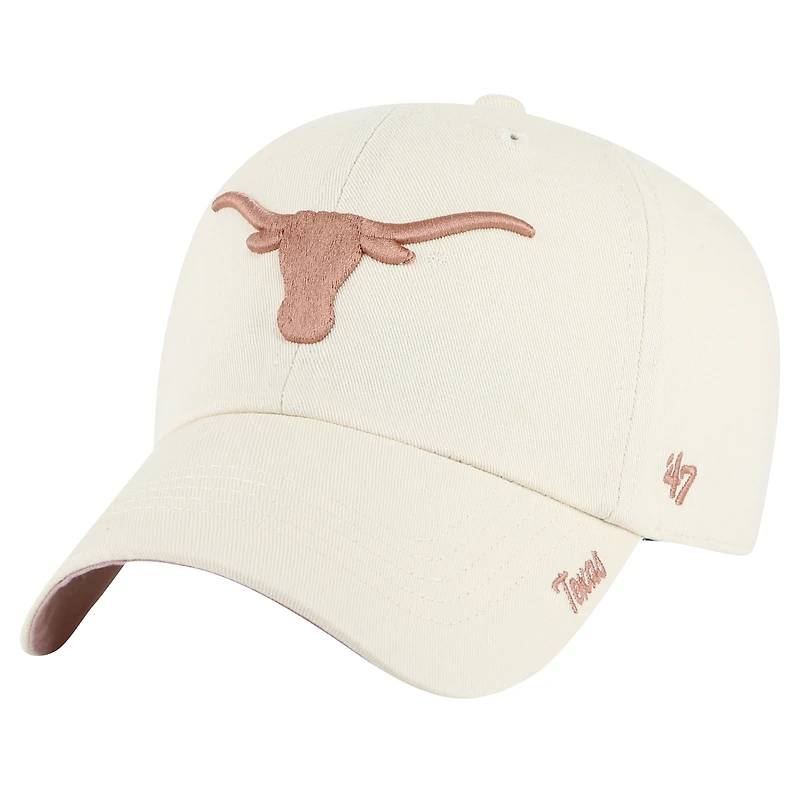 Women's '47 Cream Texas Longhorns Dusty Miata Clean Up Adjustable Hat