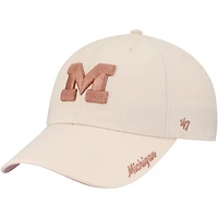 Women's '47 Cream Michigan Wolverines Dusty Miata Clean Up Adjustable Hat