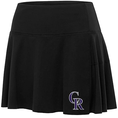 Women's Antigua  Black Colorado Rockies Raster Skort