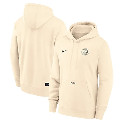 Men's Nike Cream Paris Saint-Germain Club Pullover Hoodie