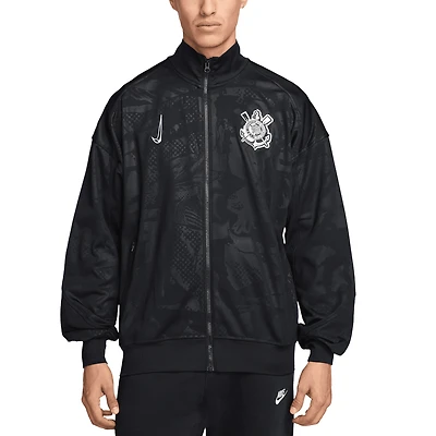 Men's Nike Black Corinthians Academy Pro Anthem Full-Zip Performance Jacket