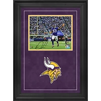 Dalvin Cook Minnesota Vikings Autographed Deluxe Framed 8" x 10" Peace Sign Photograph