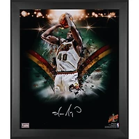 Shawn Kemp Seattle SuperSonics Autographed Framed 20" x 24" In Focus Photograph