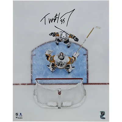 Tristan Jarry Pittsburgh Penguins Autographed 16" x 20" Goalie Goal Celebration Photograph