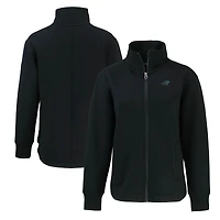 Women's Cutter & Buck  Black Carolina Panthers Roam Eco Recycled Full-Zip Jacket