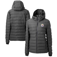 Women's Cutter & Buck  Gray Pittsburgh Steelers Mission Ridge Repreve Eco Insulated Full-Zip Puffer Jacket