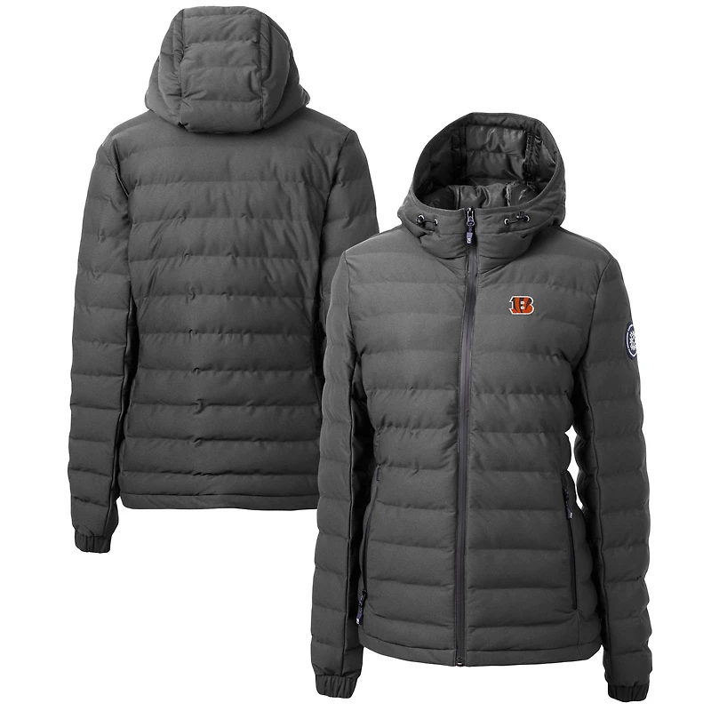 Women's Cutter & Buck  Gray Cincinnati Bengals Mission Ridge Repreve Eco Insulated Full-Zip Puffer Jacket