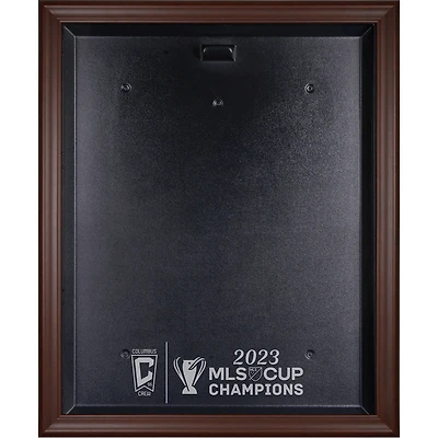 Columbus Crew 2023 MLS Cup Champions Brown Framed Team Logo Jersey Display Case