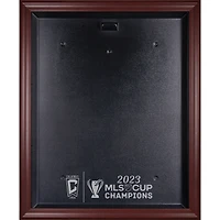 Columbus Crew 2023 MLS Cup Champions Mahogany Framed Team Logo Jersey Display Case