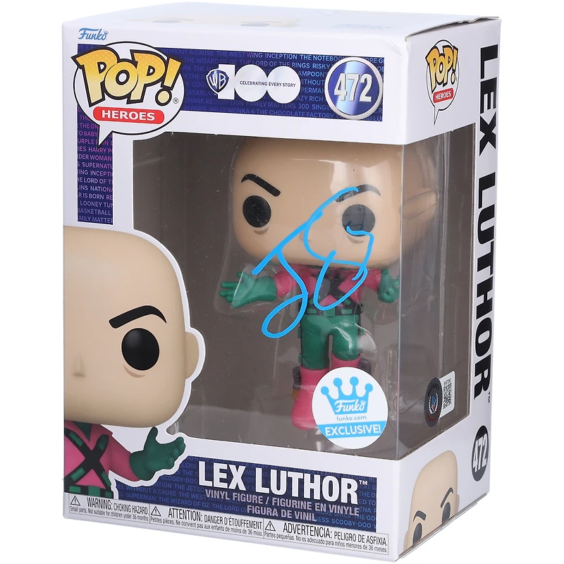 Jesse Eisenberg Batman v Superman: Dawn of Justice Autographed Lex Luthor #472 Funko Pop! - Signed in Ink