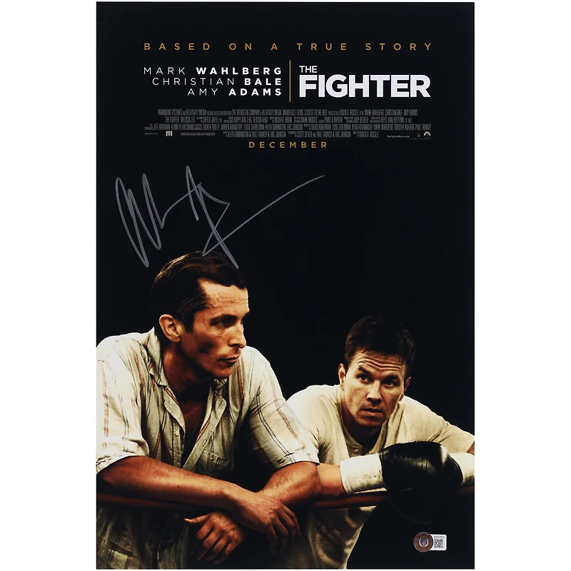 Christian Bale The Fighter Autographed 12" x 18" Movie Poster - BAS