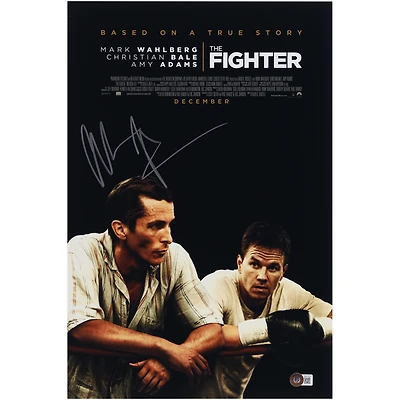 Christian Bale The Fighter Autographed 12" x 18" Movie Poster - BAS