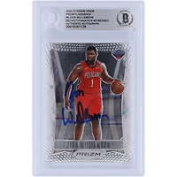 Zion Williamson New Orleans Pelicans Autographed 2020-21 Panini Prizm Flashback #8 Beckett Fanatics Witnessed Authenticated Card