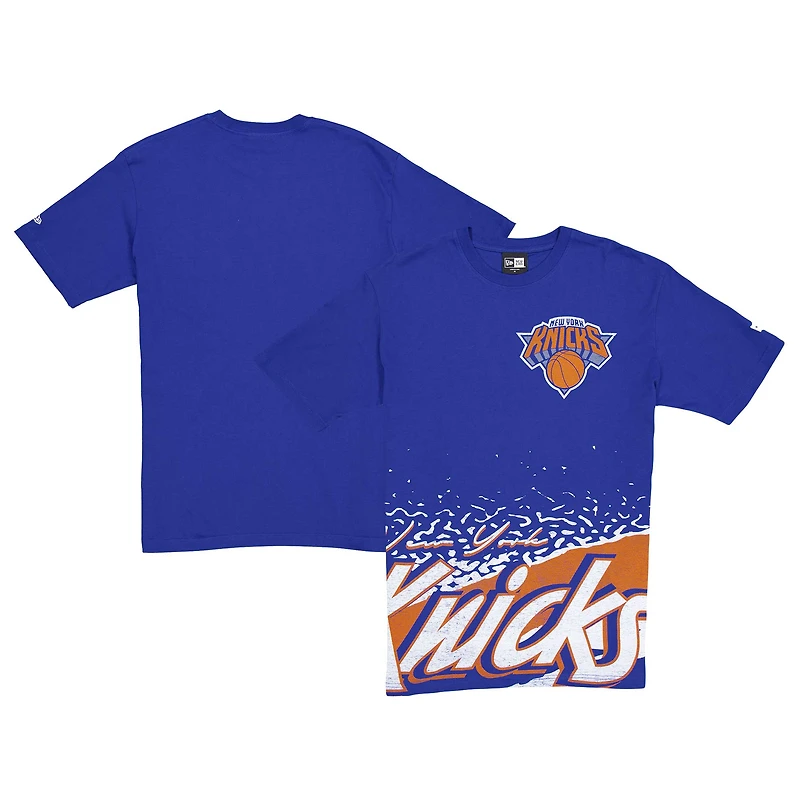 Men's New Era Blue New York Knicks Sport Classic T-Shirt