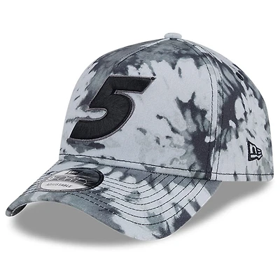 Men's New Era  Black Kyle Larson Victory Burnout 9FORTY Adjustable Hat