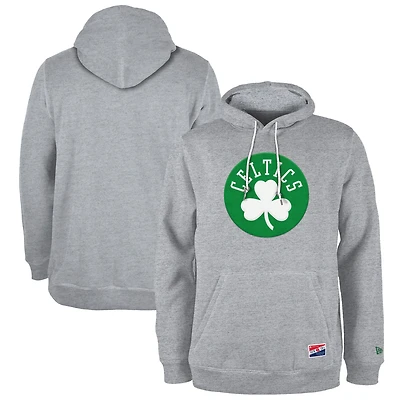 Men's New Era  Gray Boston Celtics Corduroy Applique Pullover Hoodie